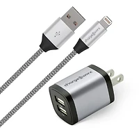 Chargeworx 6 Lightning Connector Dual Usb Charger