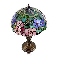 Dale Tiffany Kannon Peony Glass Table Lamp