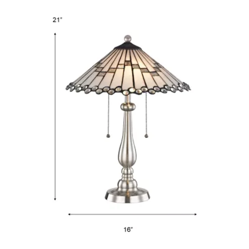 Dale Tiffany Ishmeal Glass Table Lamp