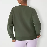 Champion Powerblend Womens Crew Neck Long Sleeve Sweatshirt