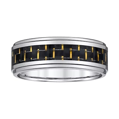 Mens 8MM Tungsten Wedding Band