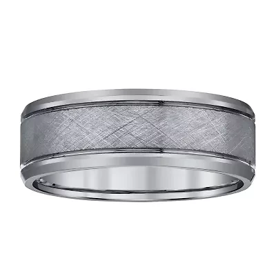 Mens 8MM Tungsten Wedding Band