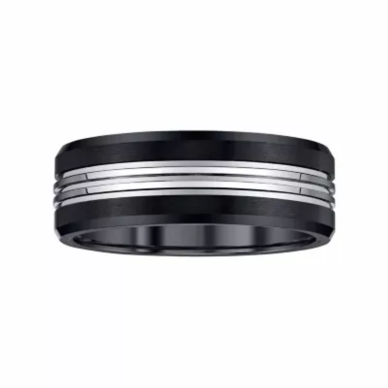 Mens 8MM Tungsten Wedding Band
