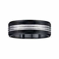 Mens 8MM Tungsten Wedding Band