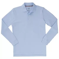 French Toast Little & Big Kid Boys Long Sleeve Boxy Fit Polo Shirt