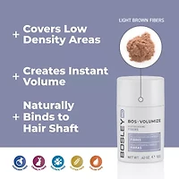 BosleyMD Hair Thickening Fibers Light Brown Styling Product 1 oz.