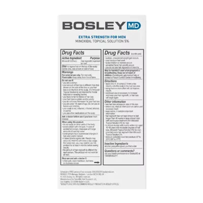 BosleyMD Mens Regrowth Spray Hair Treatment 2 oz.