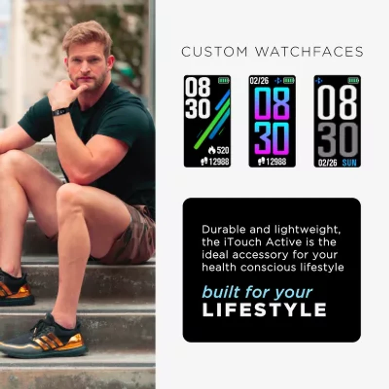 Itouch Unisex Adult Smart Watch 500144b-42-G10