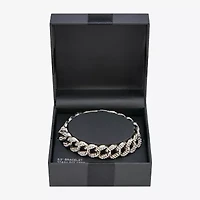 Mens Stainless Steel Solid Curb Chain Bracelet