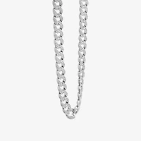 Mens Stainless Steel 24 Inch Curb Chain Necklace