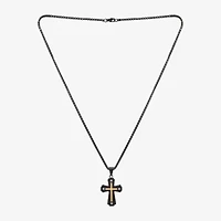 Mens Stainless Steel Cross 2-pc. Jewelry Set