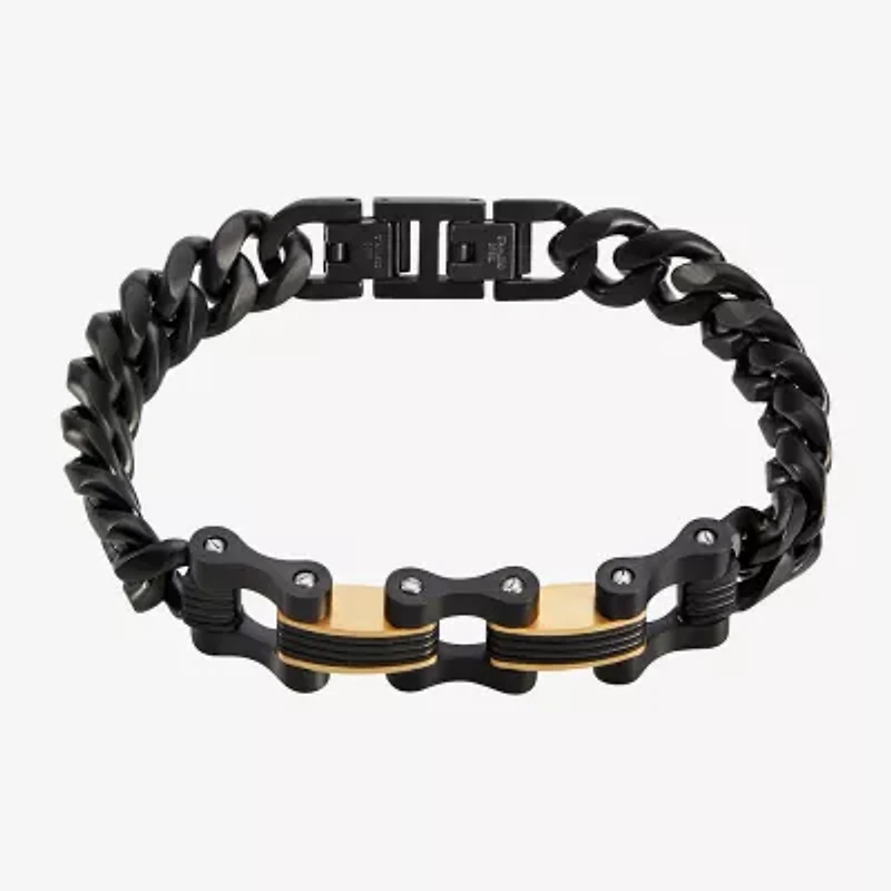 Mens Stainless Steel Cross 2-pc. Jewelry Set