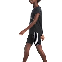 adidas Big Kid Girls Mid Rise Bike Short