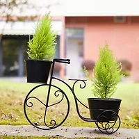 Glitzhome 21.5L Metal Bicycle Planter Stands