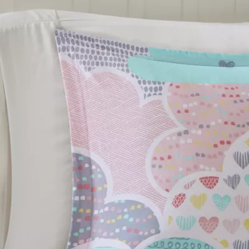 Intelligent Design Bliss 100% Cotton Duvet Cover Set with Decorative Pillows