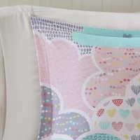 Intelligent Design Bliss 100% Cotton Duvet Cover Set with Decorative Pillows