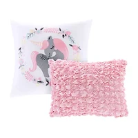 Intelligent Design Bliss 100% Cotton Duvet Cover Set with Decorative Pillows