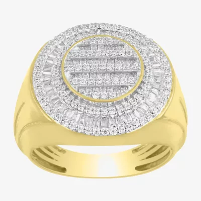 Mens CT. T.W. Natural Diamond 10K Gold Fashion Ring
