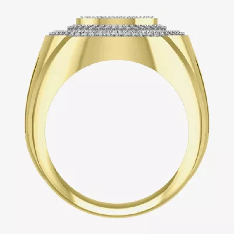 Mens CT. T.W. Natural Diamond 10K Gold Fashion Ring
