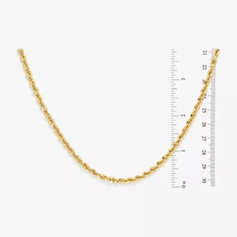 Made in Italy Unisex Adult 14K Gold 18 Inch Rope Chain Necklace