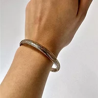 Made in Italy Womens 10K Gold Stretch Bracelet