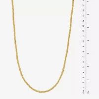 Made in Italy Womens 24K Gold Over Silver 18 Inch Mesh Chain Necklace