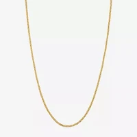 Made in Italy Womens 24K Gold Over Silver 18 Inch Mesh Chain Necklace
