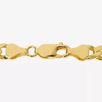 Made in Italy Mens 24K Gold Over Silver 24 Inch Curb Chain Necklace