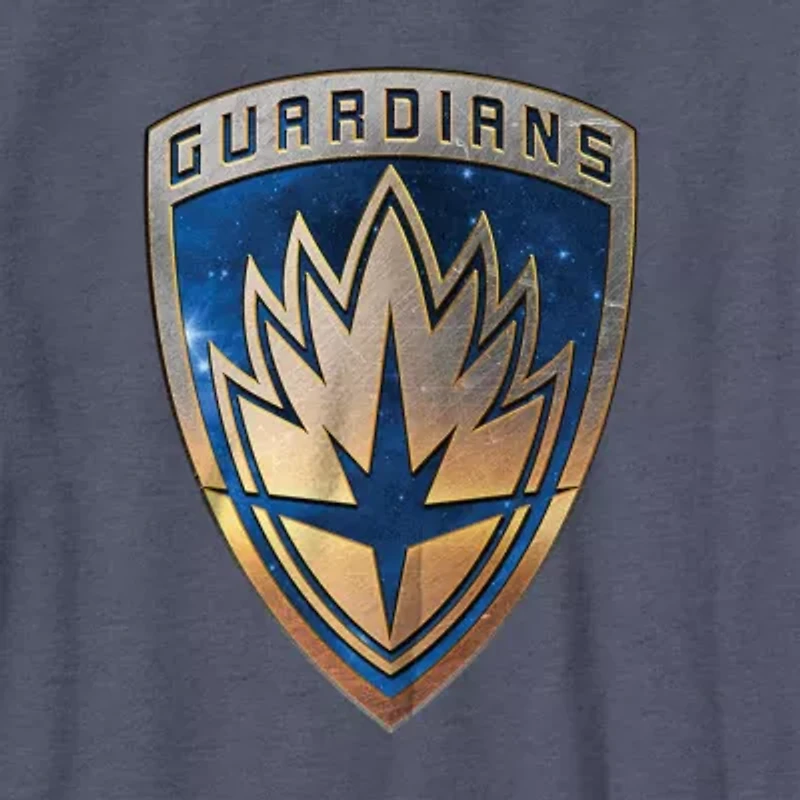 Little & Big Kid Boys Crew Neck Short Sleeve Regular Fit Guardians of the Galaxy Marvel Graphic T-Shirt