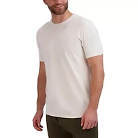 Hanes French Terry Mens Crew Neck Short Sleeve 2-pc. Big Pajama Sets