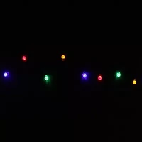 240 Multicolor LED G20 Globe Christmas Lights - 80 ft Green Wire