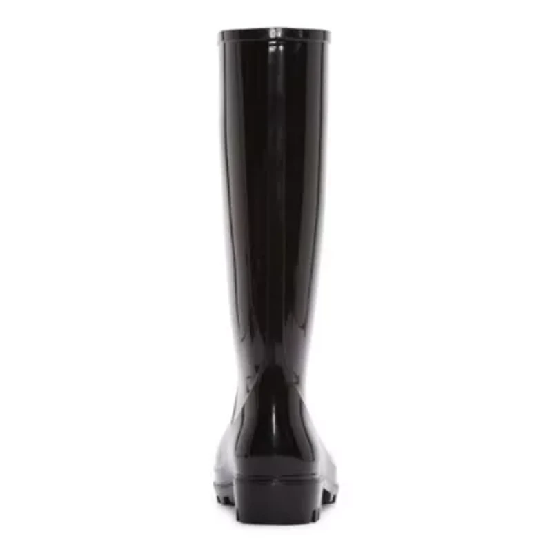 St. John's Bay Womens Winthrop Water Resistant Block Heel Rain Boots