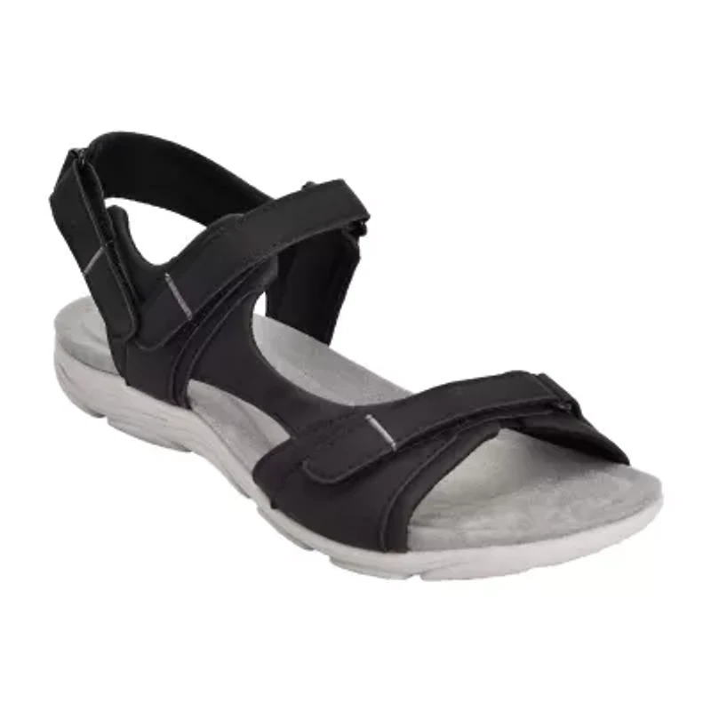Easy Spirit Womens Lake Adjustable Strap Flat Sandals