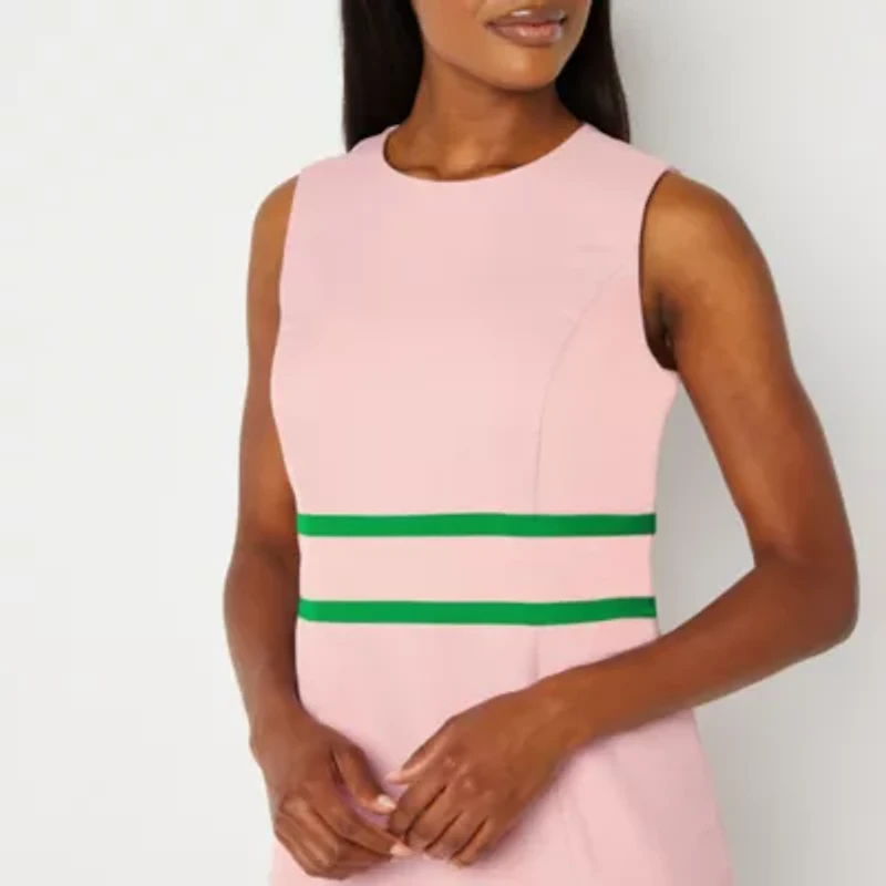 Black Label by Evan-Picone Womens Sleeveless Sheath Dress