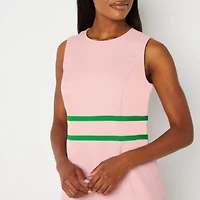 Black Label by Evan-Picone Womens Sleeveless Sheath Dress