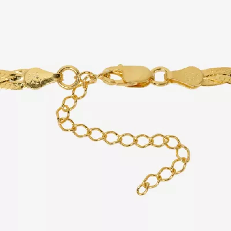 Womens 24K Gold Over Silver Oblong 2-pc. Jewelry Set