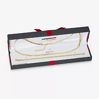 Womens 24K Gold Over Silver Oblong 2-pc. Jewelry Set