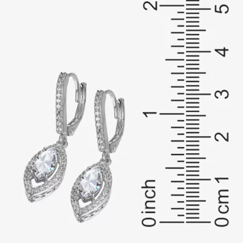 DiamonArt® Lab Created White Cubic Zirconia Sterling Silver 3-pc. Jewelry Set