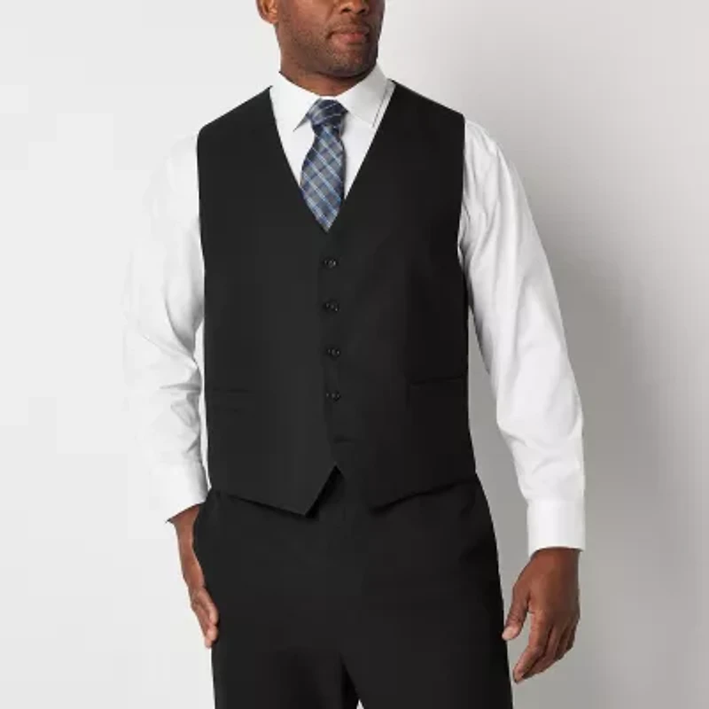 Shaquille O'Neal XLG Mens Stretch Fabric Classic Fit Big and Tall Suit Vest