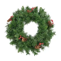 Northlight Pinecone And Berry 24" Pine Artificial Wreath