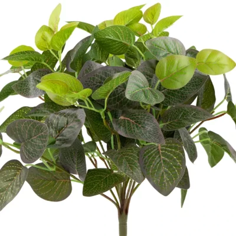 18.5'' Green and Red Two Toned Spring Artificial Net Floral Bush