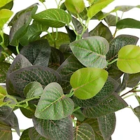 18.5'' Green and Red Two Toned Spring Artificial Net Floral Bush