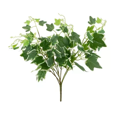 23.75'' Decorative Green and White Ivy Spring Floral Hanging Bush