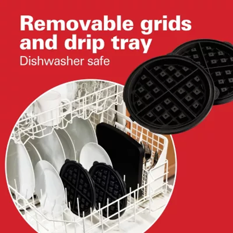 Hamilton Beach® Belgian-Style Flip Waffle Maker