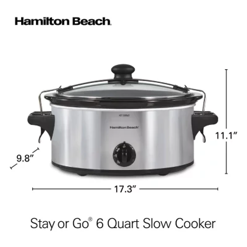 Hamilton Beach® Stay Or Go® 6-qt. Oval Slow Cooker