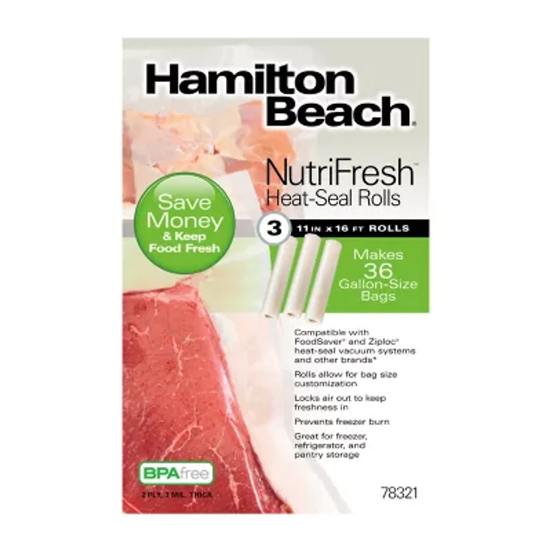 Hamilton Beach® Nutrifresh™ Vacuum Sealer Rolls