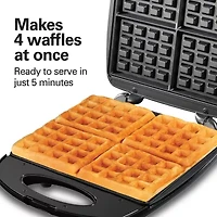 Hamilton Beach® 4-Square Belgian Waffle Maker