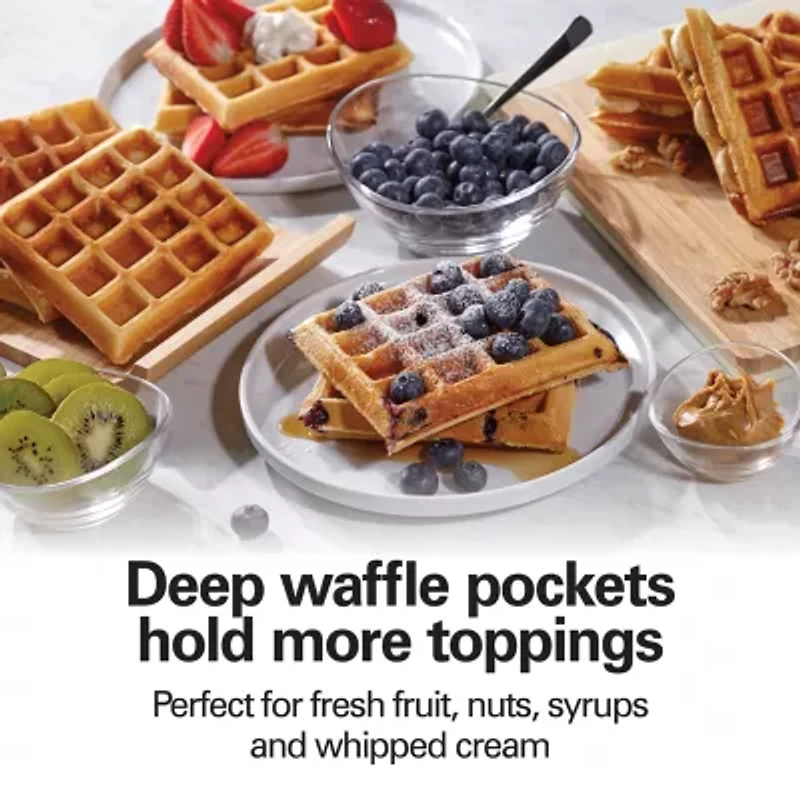 Hamilton Beach® 4-Square Belgian Waffle Maker