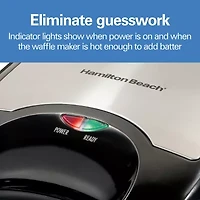Hamilton Beach® 4-Square Belgian Waffle Maker