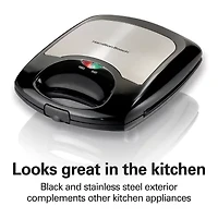Hamilton Beach® 4-Square Belgian Waffle Maker